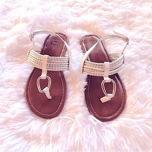CRB Girl Silver Strap Sandals